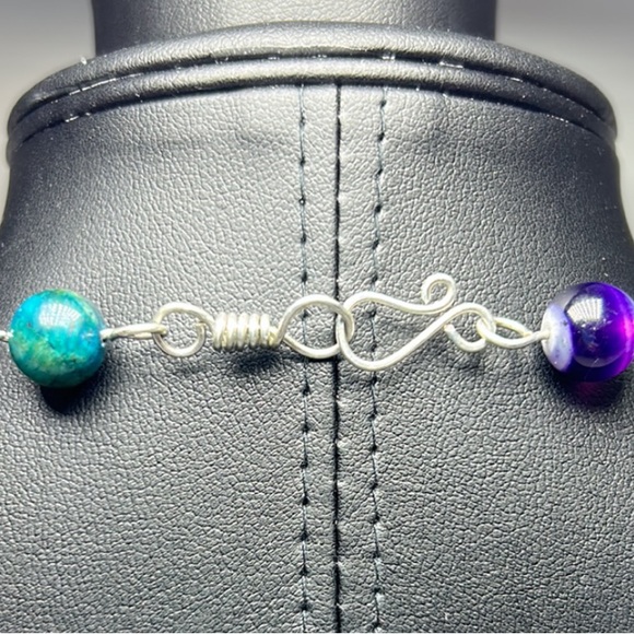 Handmade Celtic Star Pendant Necklace with Natural Tiger Eye Stones! - Picture 9 of 9